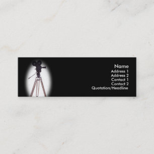 Tarjeta de presentación para cámara de cine