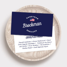 Tarjeta de presentación para carpintería Patriótic