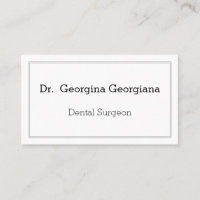 Tarjeta de presentación para cirujanos dentales li