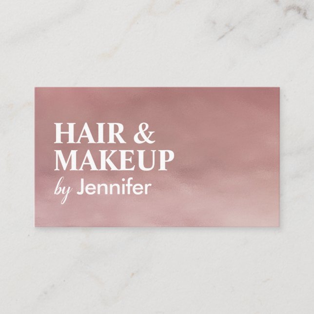 Tarjeta de presentación para citas con Rosa Gold (Anverso)