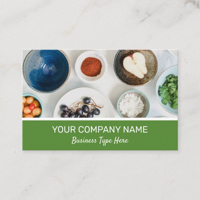 Tarjeta de presentación para cocineros y cocineros (Anverso)