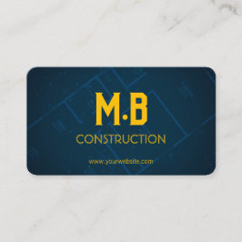 Tarjeta de presentación para construcción/contrati