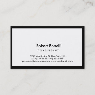 Tarjeta de presentación para consultor moderno con