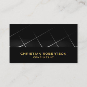 Tarjeta de presentación para consultor moderno neg
