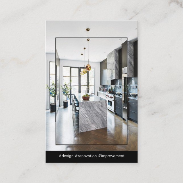 tarjeta de presentación para diseñadores de interi (Anverso)