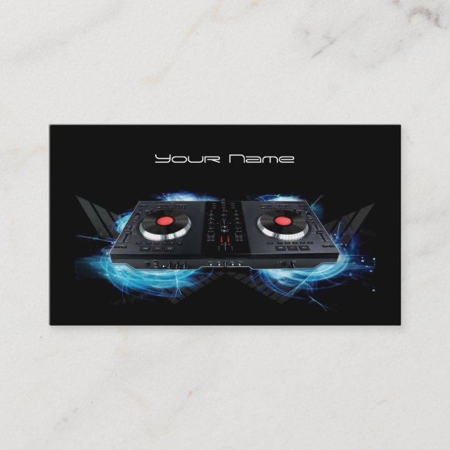 Tarjeta de presentación para DJ (Anverso)