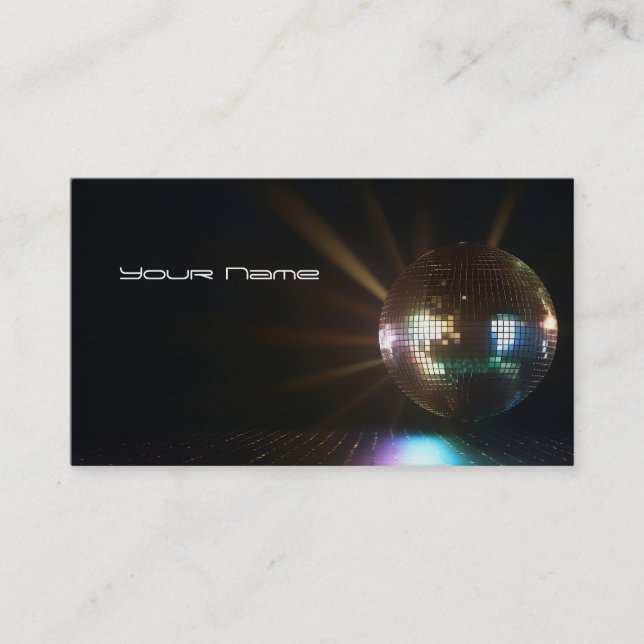 Tarjeta de presentación para DJ (Anverso)