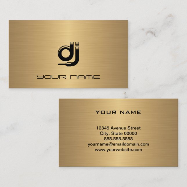 Tarjeta de presentación para DJ (Anverso / Reverso)