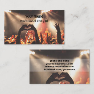 Tarjeta de presentación para DJ