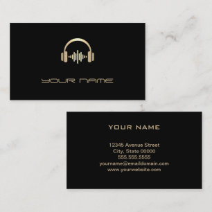 Tarjeta de presentación para DJ