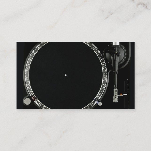 Tarjeta de presentación para DJ (Anverso)