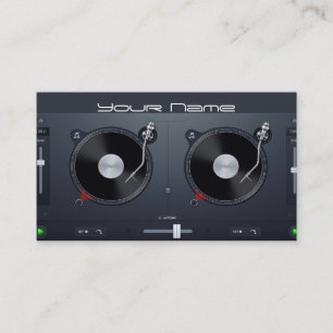 Tarjeta de presentación para DJ