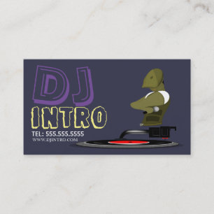 Tarjeta de presentación para DJ