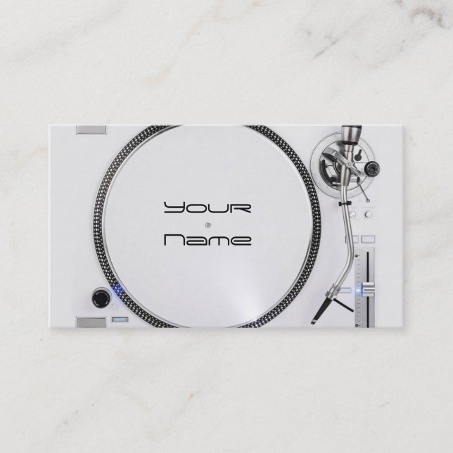 Tarjeta de presentación para DJ (Anverso)