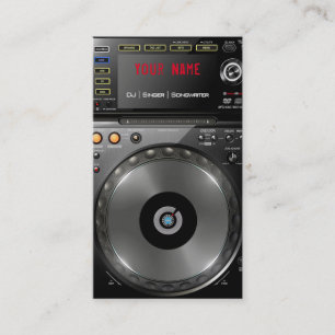 Tarjeta de presentación para DJ