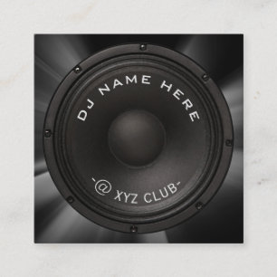 Tarjeta de presentación para DJ Speaker