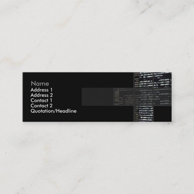 Tarjeta de presentación para edificios de Office (Anverso)