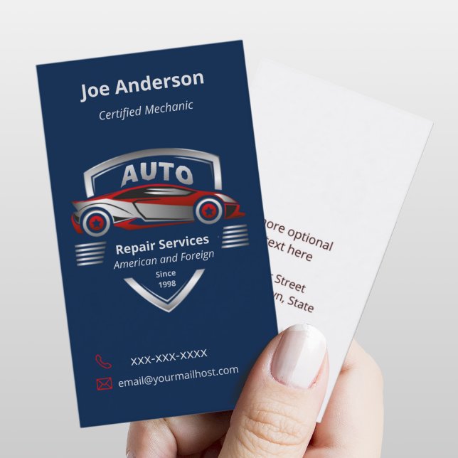 Tarjeta de presentación para el logotipo de coches (Subido por el creador)