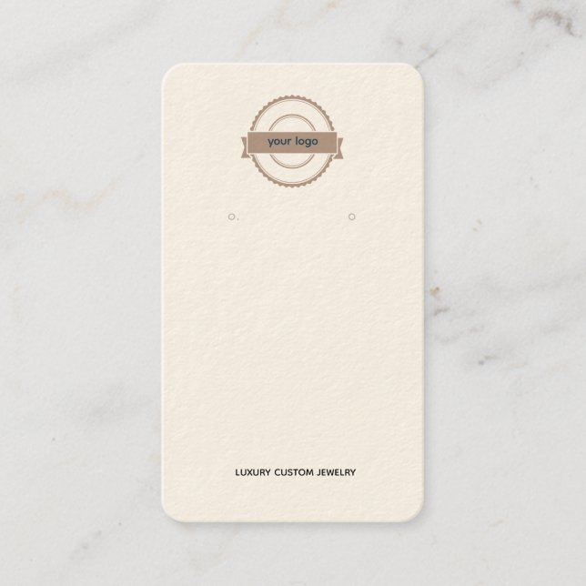 Tarjeta de presentación para el logotipo de crema  (Anverso)
