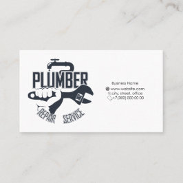 Tarjeta de presentación para el plomero