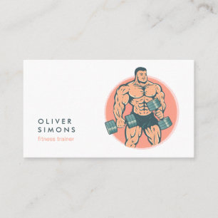 Tarjeta de presentación para entrenador de fitness