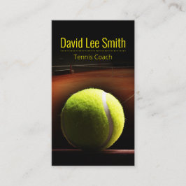 Tarjeta de presentación para entrenadores de tenis