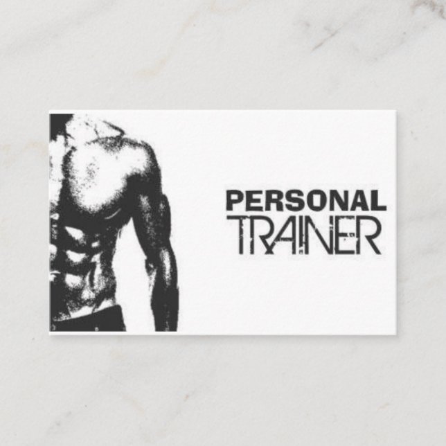 Tarjeta de presentación para entrenadores personal (Anverso)