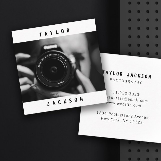 Tarjeta de presentación para fotógrafo mínimo mode (Subido por el creador)
