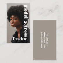 Tarjeta de presentación para fotógrafos de fotos d