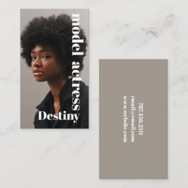 Tarjeta de presentación para fotógrafos de fotos d