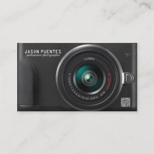 Tarjeta de presentación para fotógrafos digitales