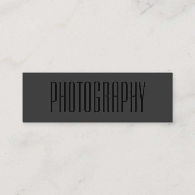 Tarjeta de presentación para fotógrafos modernos y (Anverso)