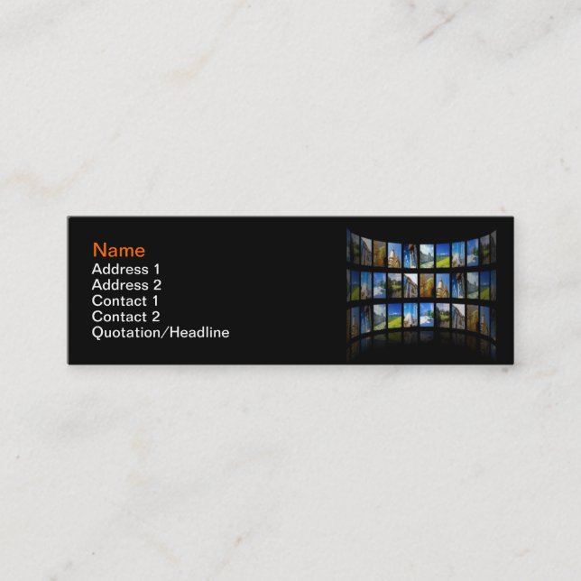 Tarjeta de presentación para fotoperiodistas (Anverso)