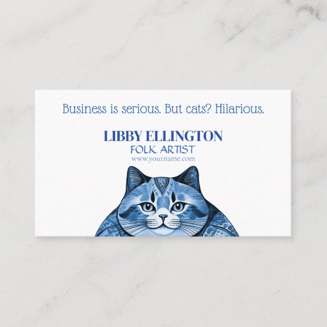 Tarjeta de presentación para Gato Graso (Anverso)
