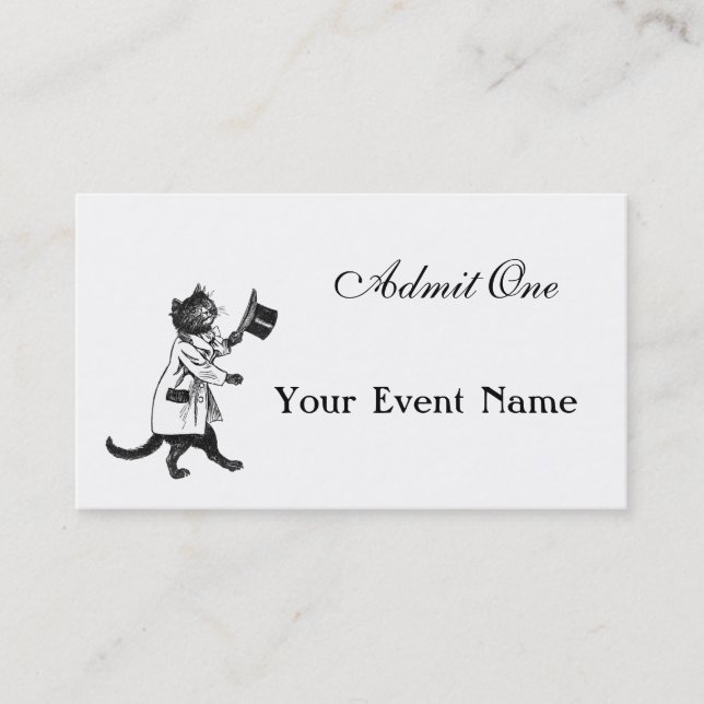 Tarjeta de presentación para gatos de personalizad (Anverso)