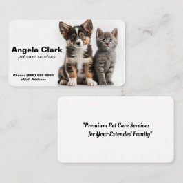 Tarjeta de presentación para gatos o perros o Masc