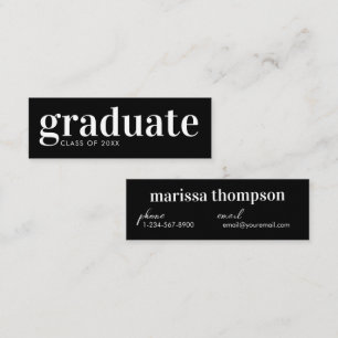 Tarjeta de presentación para graduados de Invitaci