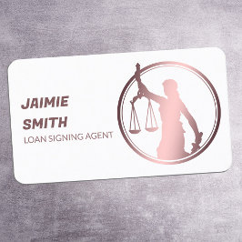 Tarjeta de presentación para la firma de préstamos