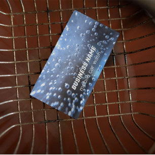 Tarjeta de presentación para lavado de coches móvi