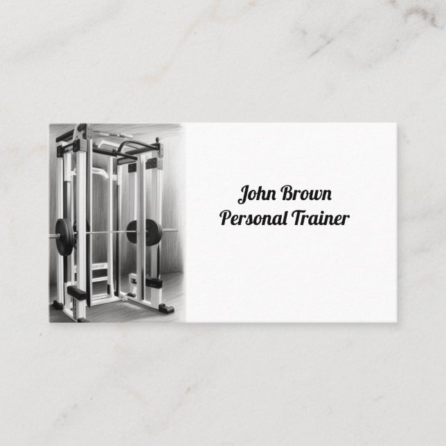 Tarjeta de presentación para máquinas rectas (Anverso)