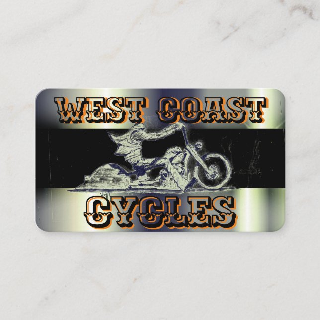 Tarjeta de presentación para motocicletas de diseñ (Anverso)