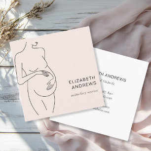 Tarjeta de presentación para mujeres embarazadas-s