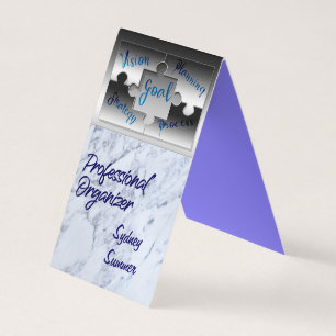 Tarjeta de presentación para organizador profesion