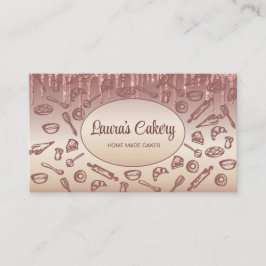 Tarjeta de presentación para panadería Utensil y c