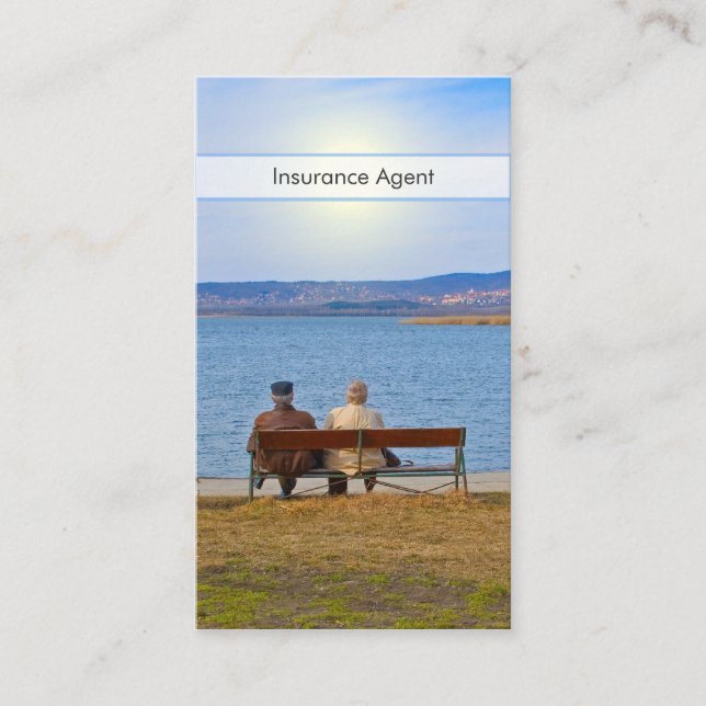 Tarjeta de presentación para parejas de edad avanz (Anverso)