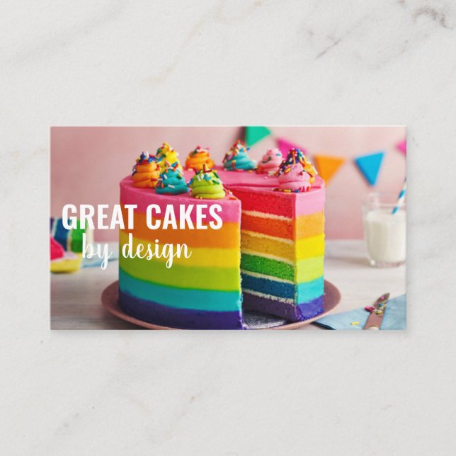 Tarjeta de presentación para pastelería Pastry Che (Anverso)