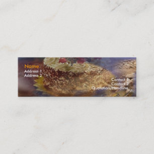 Tarjeta de presentación para pasteles de bosque ne