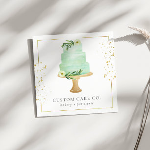Tarjeta de presentación para pasteles personalizad
