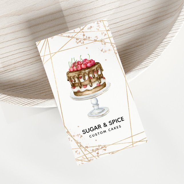 Tarjeta de presentación para pasteles y panaderías (Subido por el creador)