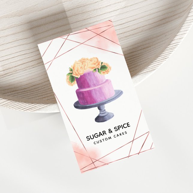 Tarjeta de presentación para pasteles y panaderías (Subido por el creador)
